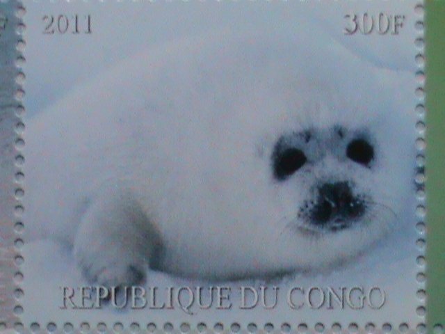 CONGO STAMP-2011 WORLD LOVELY SEA LIONS- MNH STAMP SHEET-VERY FINE