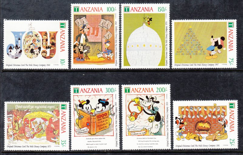 Tanzania 782-789 Disney's MNH VF