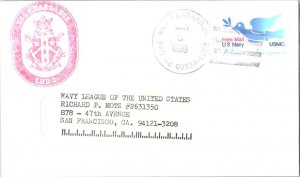 United States Ships US Navy - USMC Dove Peace Keepers Free Mail 1999 USS Kear...