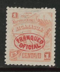 Nicaragua Scott o82 1896 official stamp