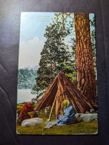 1911 USA Native American Postcard Cover Portage WA to Denver CO