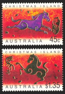 Christmas Island 2002 Scott #434-435 Mint Never Hinged