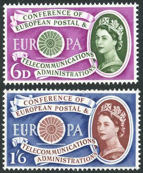 SG621/2 1960 Europa Set U/M