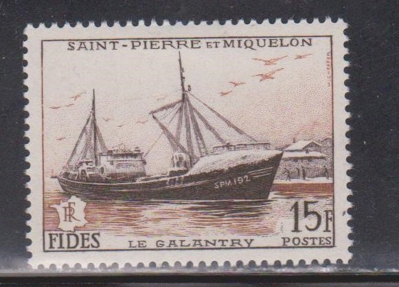 ST PIERRE & MIQUELON Scott # 350 MH - Trawler La Galantry