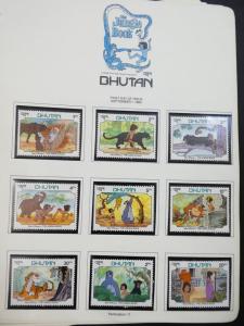 EDW1949SELL : BHUTAN Beautiful collection of VF MNH Disney sets, S/S & Shtlts