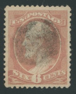 USA 208 - 6 cent Lincoln Dull Rose - VF/XF Used & Sound