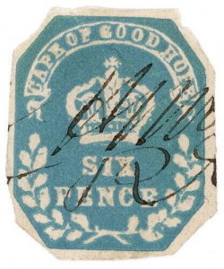 (I.B) Cape of Good Hope Revenue : Stamp Duty 6d (1864)