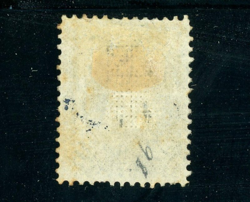 USAstamps Unused FVF US Serie of 1867 Lincoln Scott 98 OG MH F Grill +Cert 