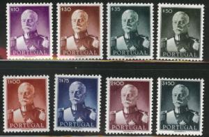 PORTUGAL Scott 650-657 MH* Carmona set 1945 CV$96