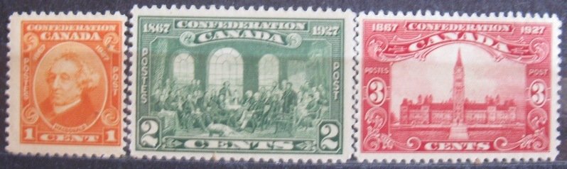 Canada #141-143 MNH- SCV=$13.75