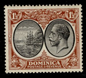 DOMINICA GV SG75, 1½d black & red-brown, M MINT. Cat £15.