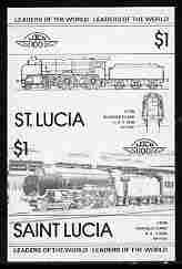 St Lucia 1983 Locomotives #1 (Leaders of the World) $1 Sc...