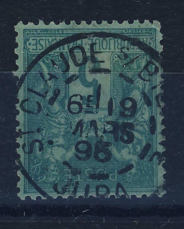 FRANCE 1895 N°75 5c Sage T.II oblitéré cad  St CLAUDE-s/BIENNE / JURA 