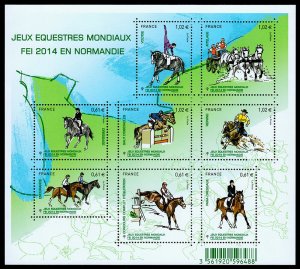 France Scott 4656 (2014) Mint NH VF, World Equestrian Games, Normandy C