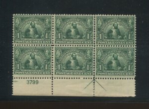 United States Postage Stamp #328 Mint MNH Plate Block No. 3799