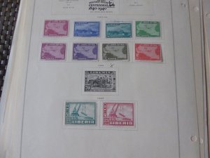 Liberia 1892-1976 Stamp Collection on Scott International Stamp Album Pages