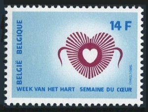 Belgium 1061,MNH.Michel 2044. Heart Week 1980.Emblem of Heart League.