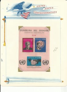 Ecuador Collection, John F. Kennedy, 6 Pages, #753de, 753Dea, ++ Mint NH