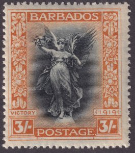 Barbados Sc# 150 1920 Victory 3/ issue MNH CV $92.00