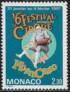 Monaco #1743 MNH Stamp - Circus Festival - Clown