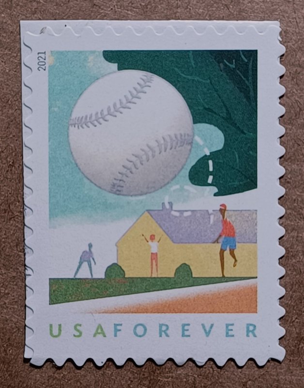 United States #5631 (55c) Backyard Games - Baseball MNH (2021)