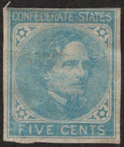 USA Confederate #6 VF OG Hr, fresh color Retail $20