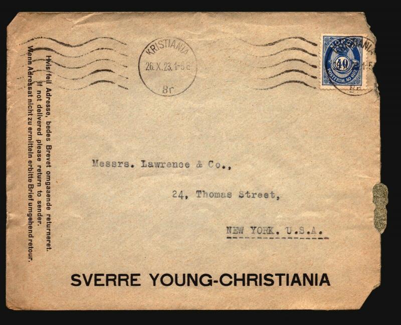 Norway - 3 1920s Commercial Covers (See Image For Condition) - Z15975