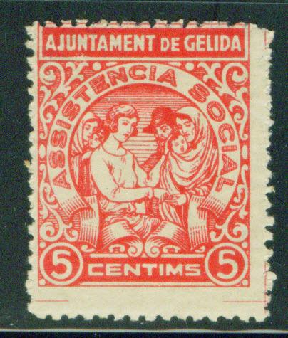SPAIN Civil War Republic GELIDA Label GG 632