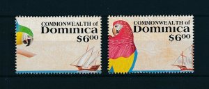 [103801] Dominica 1991 Birds vögel oiseaux parrots Columbus From sheets MNH