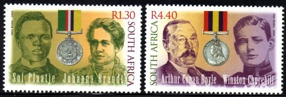 South Africa - 2000 Anglo-Boer War Writers Set SG 1203-1204