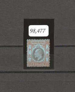 HONG KONG 1904/6 SG 90b MINT Cat £2000. CERT