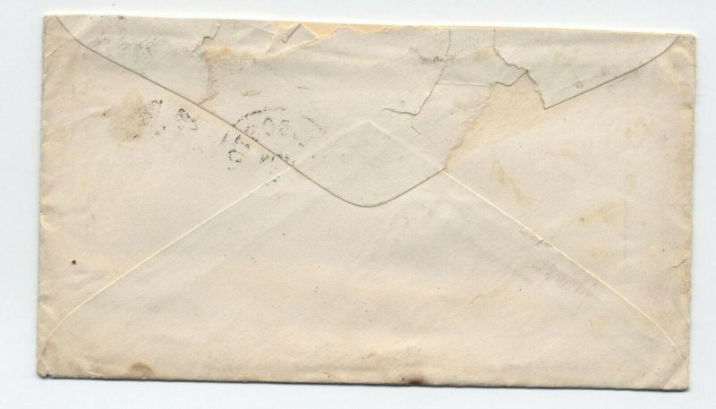 1872 Troy & Boston RR cover with political letter [S.490] 