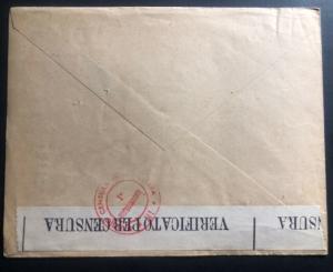 1940s FrAnce Military Censored Cover to POW Agencie Red Cross Switzerland