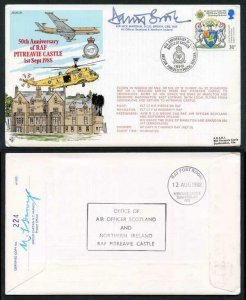 AC31c 50th Ann of RAF Pitreavie Castle Signed by AVM D.C.G. Brook