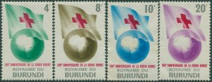 Burundi 1963 SG57-60 Red Cross set MNH