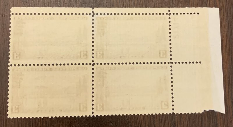 US 800 Plate Block mint/never hinged