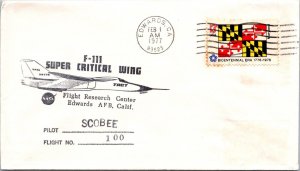 2.1.1977 F-111 Super Critical Wing Flt #100 - Edwards CA - F73798
