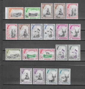 SWAZILAND 1961 SG 65/77a MNH Cat £128