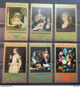 (753L) DDR 1973 : Sc# 1497-1502 PAINTINGS BY VOGEL RUBENS TITIAN - MNH VF