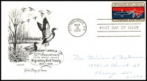 US 1306 Migratory Bird Treaty Artmaster Pen FDC