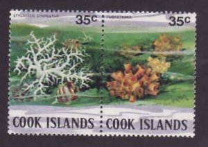 Cook Is. -Sc#576- id9-unused NH 1/2 block-Marine Life-Coral-1980-2-