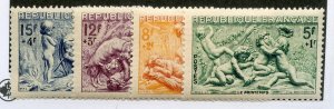 France, Scott #B244-47, Mint, Never Hinged, complete set