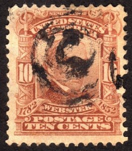 1903, US 10c, Webster, Used, Sc 307