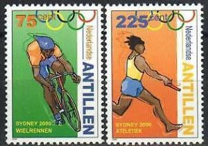 Netherlands Antilles Stamp 936-937  - 2000 Summer Olympics