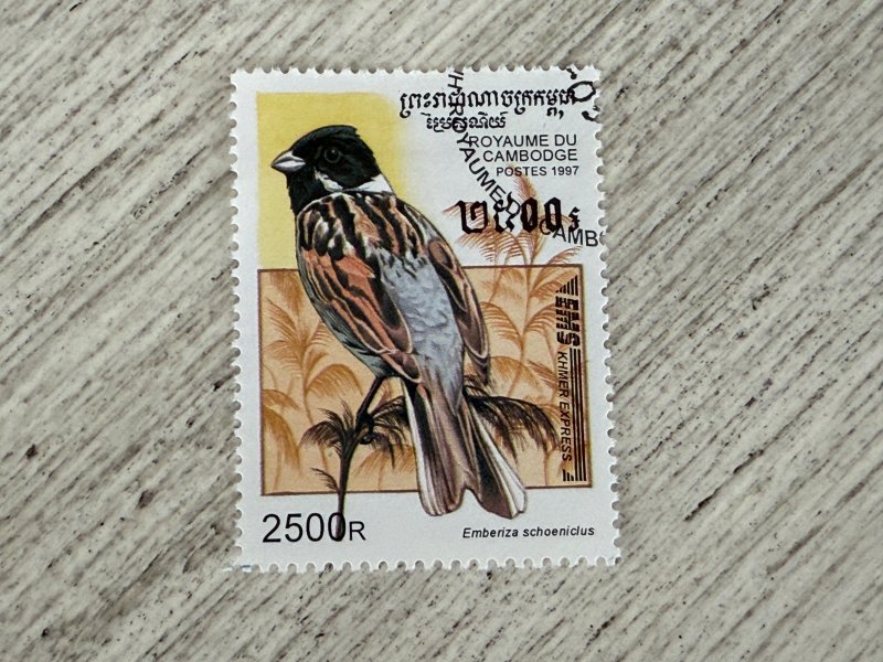 Cambodia #1602 Used, 2500r, Birds, 2024 SCV $0.75