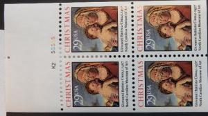 2790a 29c Madonna, Never bound pane, K2