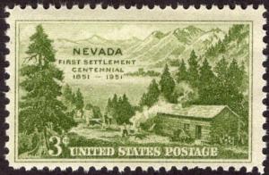 United States 999 - Mint-NH - 3c Nevada (1951)