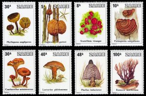 Zaire 1979 Mushrooms Scott #910-917 Mint Never Hinged