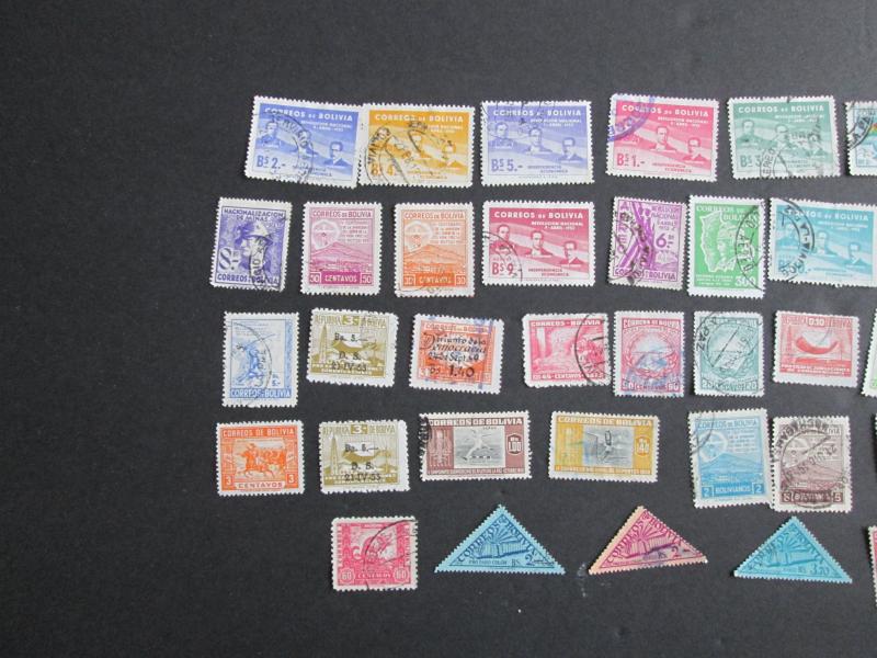 Bolivia, Approx 40 Stamps, Used, 1900-1950,  F1163