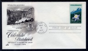 US 1711 Colorado Statehood Artcraft U/A FDC